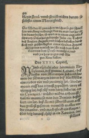 Der Medea öll zumachen ... Das XXXI. Capitel.