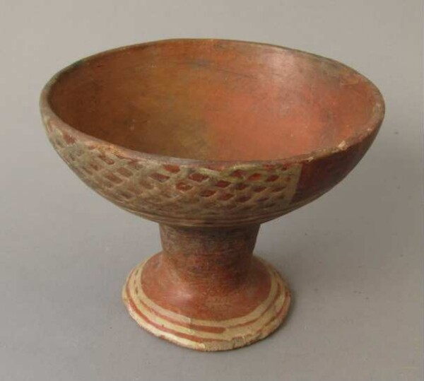 Clay bowl with stand