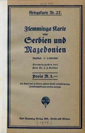 27: Serbien und Mazedonien : mit den Nachbargebieten