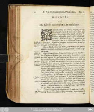 Caput. III. De Iesu Christi conceptione, & nativitate.