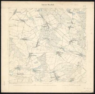 Äquidistantenkarte 27 : Section Naunhof, 1876 : Section Naunhof. - 1:25000. - Leipzig: Giesecke & Devrient, 1876. - 1 Kt.