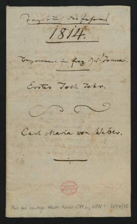 Tagebuch 1814