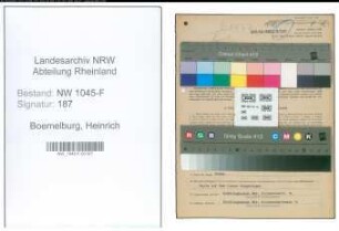 Entnazifizierung Heinrich Boemelburg , geb. 11.04.1914 (Finanzbeamter)