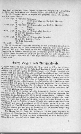 Durch Belgien nach Nordfrankreich.