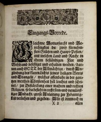Eingangs- Vorrede.