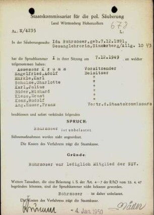 Rohrmoser, Ida