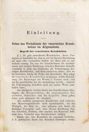 Pathologie und Therapie der venerischen Krankheiten