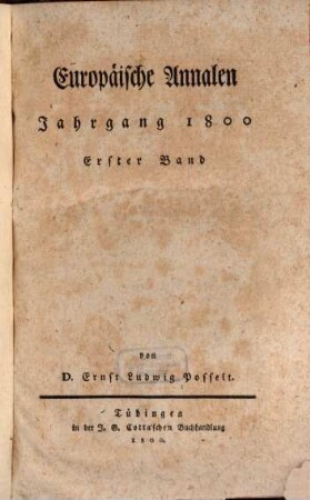 Europäische Annalen. 1800, 1/2