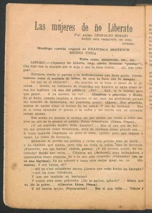 Las mujeres de ño Literato