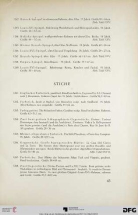 Stiche (Nr. 1261-1271)