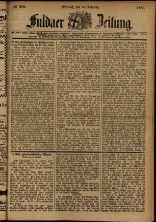Ausgabe vom Mittwoch, den 16. Dezember 1885.