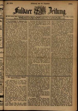 Ausgabe vom Mittwoch, den 16. Dezember 1885.