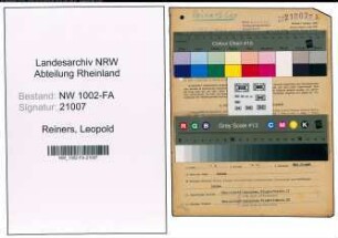 Entnazifizierung Leopold Reiners, geb. 25.07.1913 (Kaufm.Angest.)