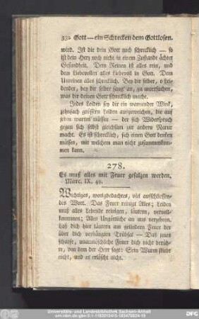 278. Es muß alles mit Feuer gesalzen werden. Marc. IX. 49.