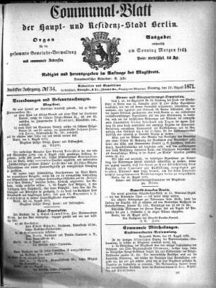 1871,34: No. 34, 20. August 1871
