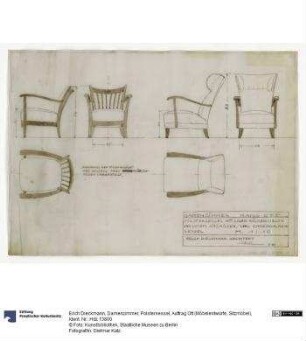 Damenzimmer, Polstersessel (Auftrag Ott)