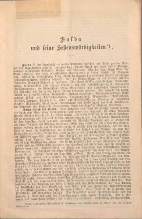 Fulda und seine Sehenswürdigkeiten.