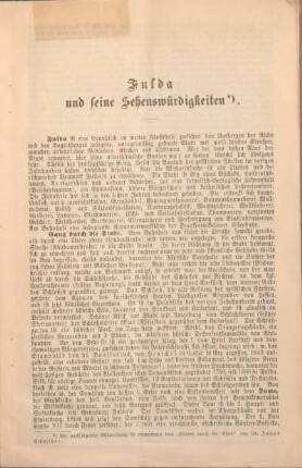 Fulda und seine Sehenswürdigkeiten.