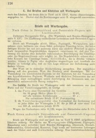 Briefe mir Wertangabe