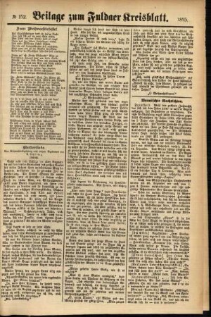 Zweite Ausgabe vom Dienstag, den 24. Dezember 1895.