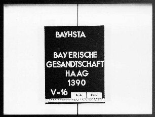 Briefe an die bayerische Gesandtschaft von de Lalande