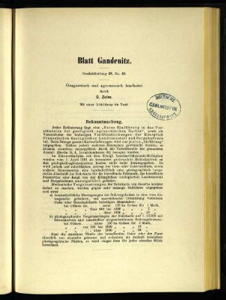 Grad-Abtheilung 28, Blatt 49 [Neue Nr. 2846]: Gandenitz