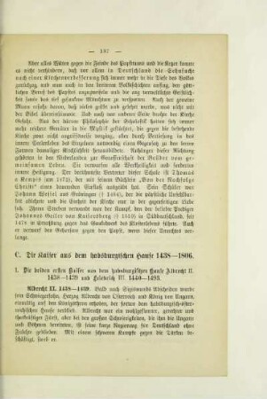 C. Die Kaiser aus dem habsburgischen Hause 1438-1806