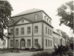 Stadthalle um 1980. Detmold. Schlossplatz