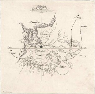 Gsaenger, Gustav; Stettin - Altdamm (pol. Szczecin, Polen); Städtebauliche Planungen - Altdamm, Neuplanung, Landschaft (Lageplan)