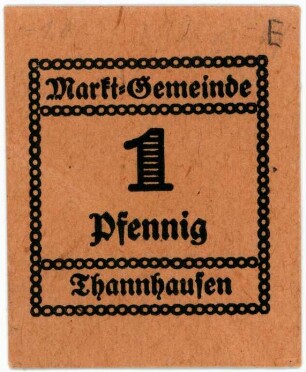 Geldschein / Notgeld, Pfennig, 1920?