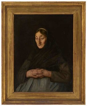 Alte Frau ("Elsässische Bäuerin in Gebet")