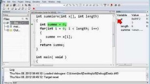 S04B Array; summieren; Maximum bestimmen
