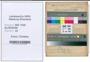 Entnazifizierung Christine Evers , geb. 29.09.1921 (Schneiderin)