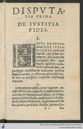 De Iustitia Fidei.