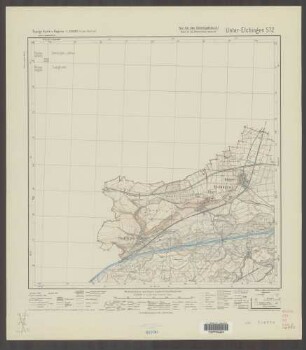 572 Unter-Elchingen ; Topographische Karte von Bayern 1:25.000 [Positionsblätter]