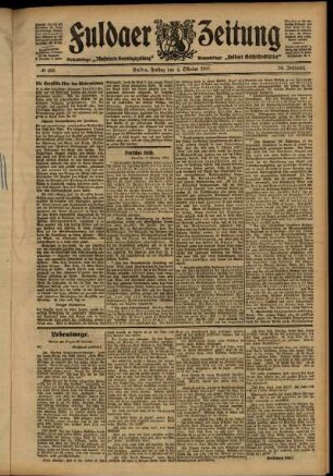 Ausgabe vom Freitag, den 04. Oktober 1907.