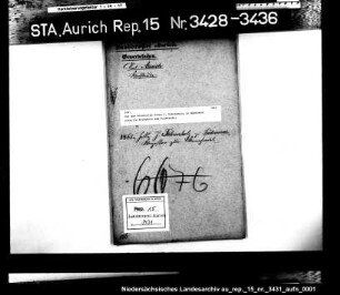 Die dem Kolonisten Focke J. Fahrenholz in Südermoor erteilte Erlaubnis zum Kramhandel