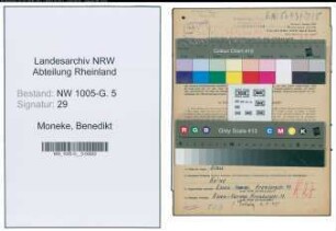 Entnazifizierung Benedikt Moneke , geb. 20.11.1904 (Schlosser)