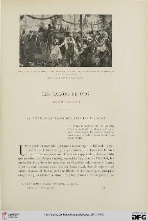 3. Pér. 37.1907: Les salons de 1907, [2], La peinture au Salon des Artistes français