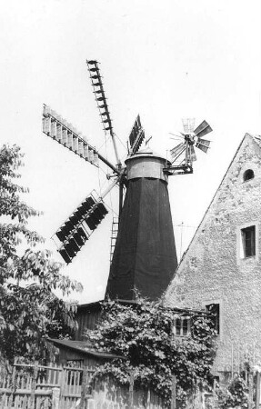 Obercunnersdorf. Windmühle, Gehöft von Paul Heinrich, Haus-Nr. 260