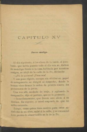 Capítulo XV - Justo castigo.