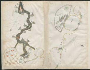 Illustration: f. 24c-24d Rosette (Ägypten), Nil und Alexandria