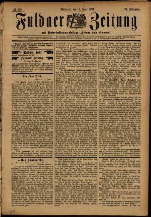 Ausgabe vom Mittwoch, den 16. Juni 1897.