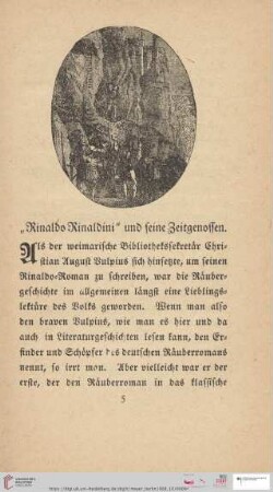 "Rinaldo Rinaldini" und seine Zeitgenossen