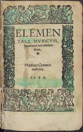 Elementale Mvsicvm : Iuuentuti accommodum