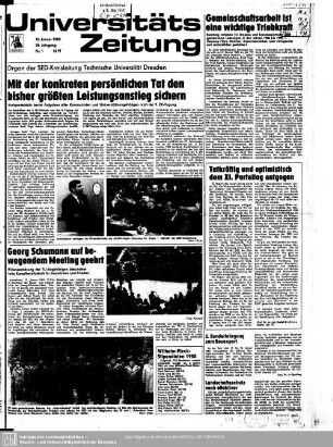 1985: Universitäts-Zeitung