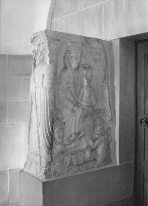 Herrad von Landsberg und Relindis weihen das Kloster der Gottesmutter