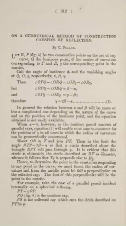 On a geometrical method of constructing caustics by reflection.
