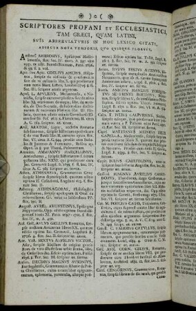 Scriptores Profani et Ecclesiastici,[...]