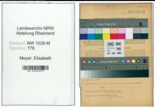 Entnazifizierung Elisabeth Meyer , geb. 03.09.1894 (Lehrerin)